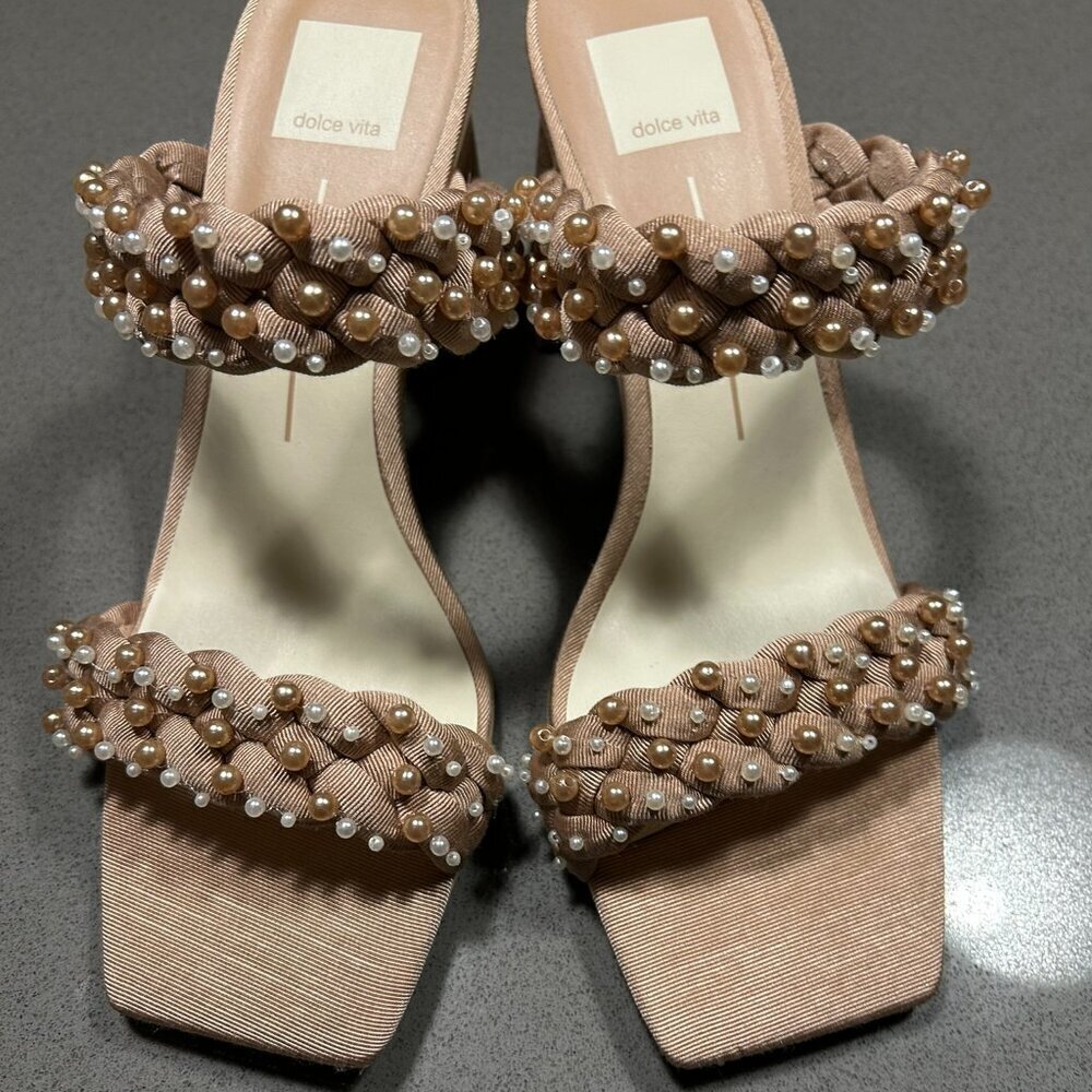 Dolce Vita Pally Imitation Pearl Sandals NWOT